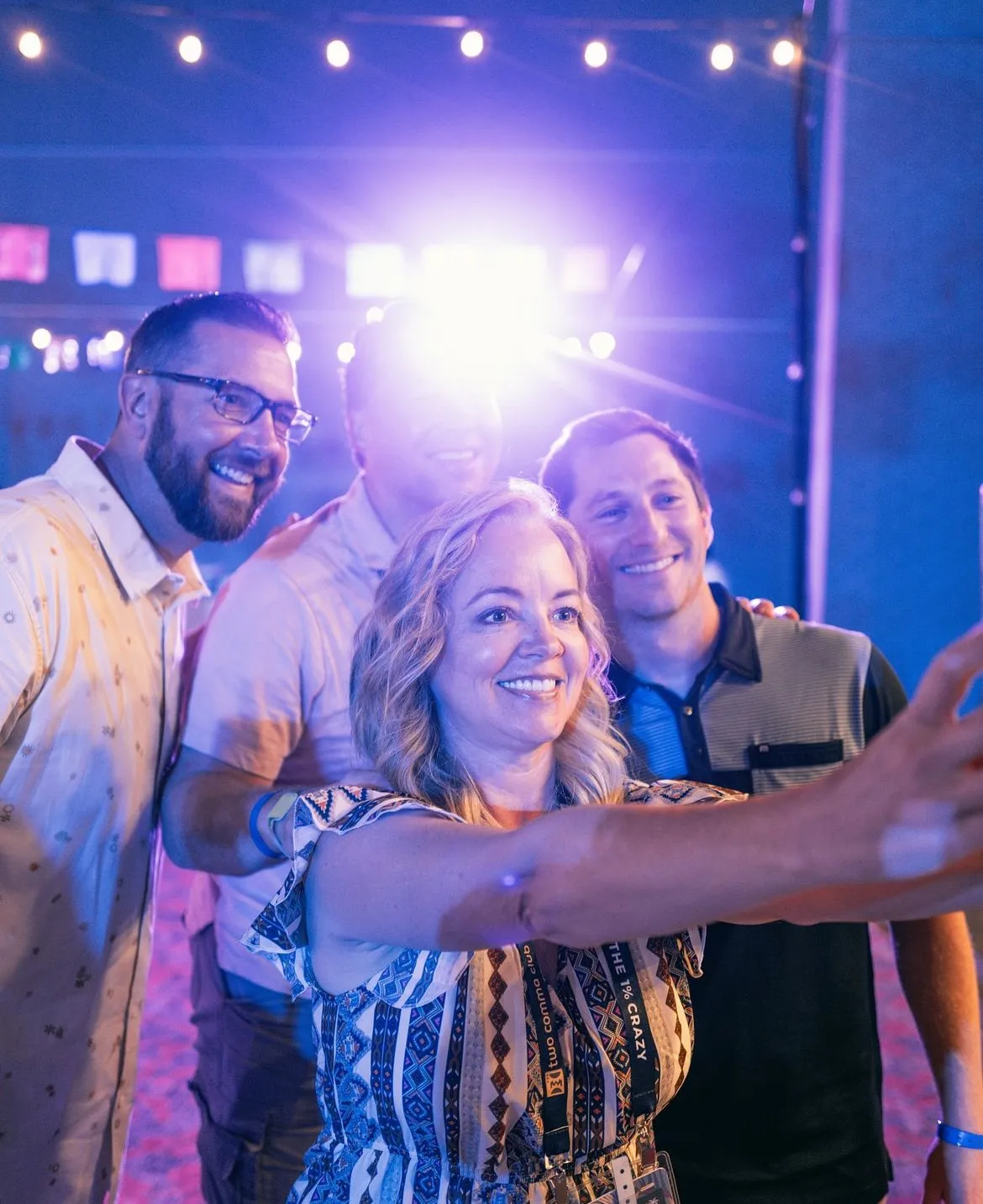 Attendees connecting at a past event